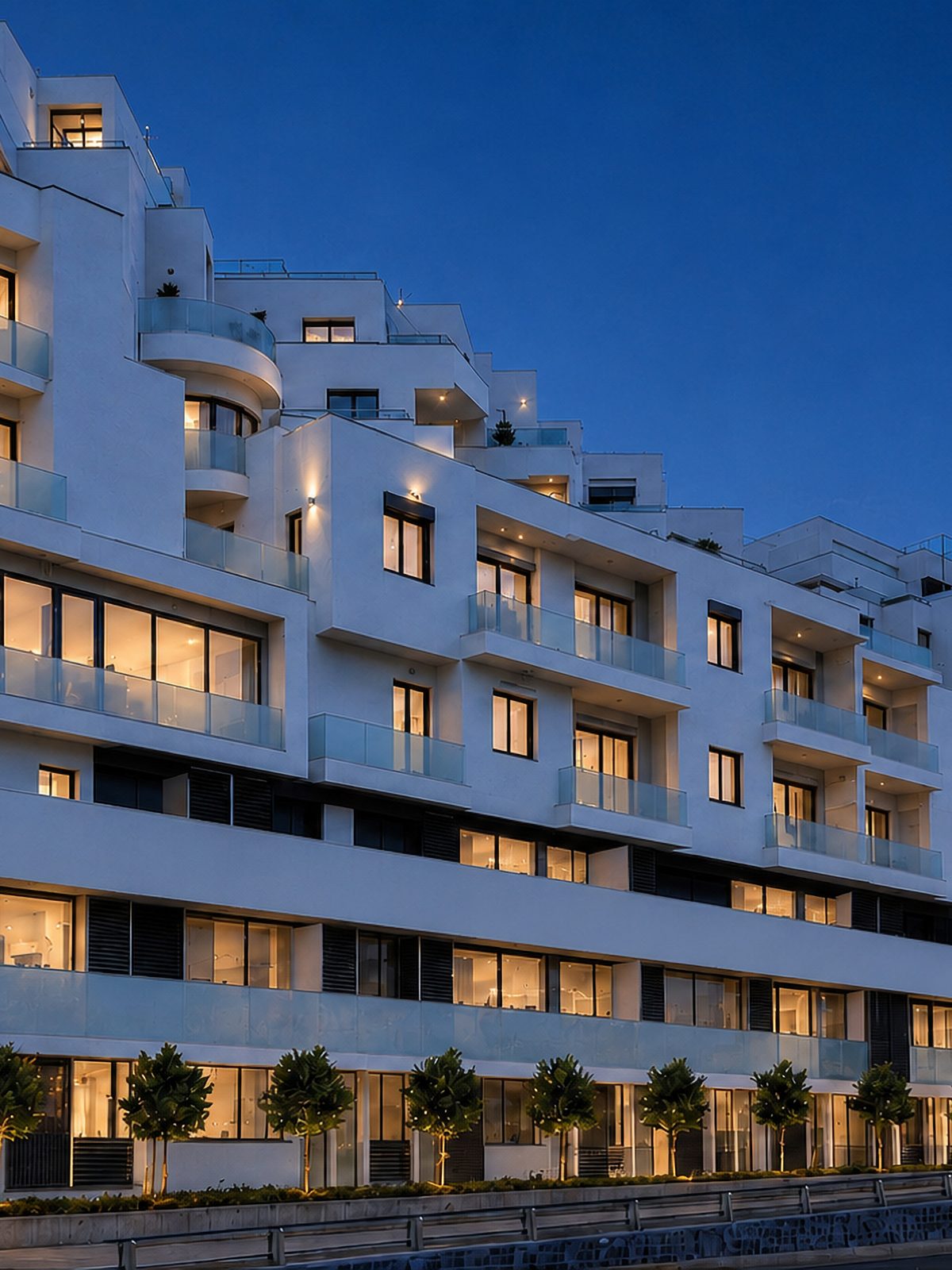 Aerial visualisation of a new residential development in its surroundings