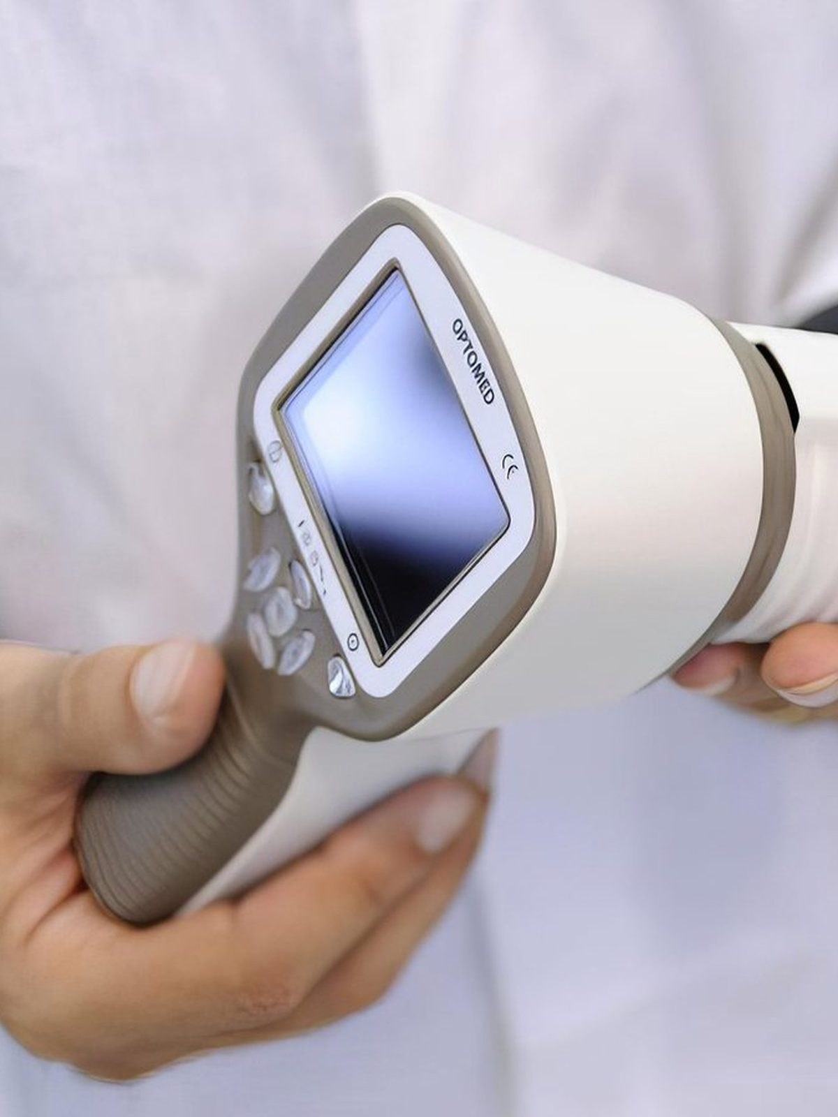 Studio-lit CGI render of a consumer product with material variants